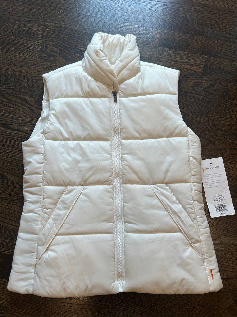Lucy Inner Spark Vest Puffer White Jet Stream